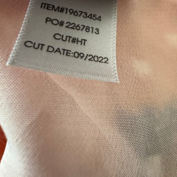 Torrid Colorful Chiffon Clip Dot Blouson Long Sleeve Blouse Size 4 - Picture 11 of 11